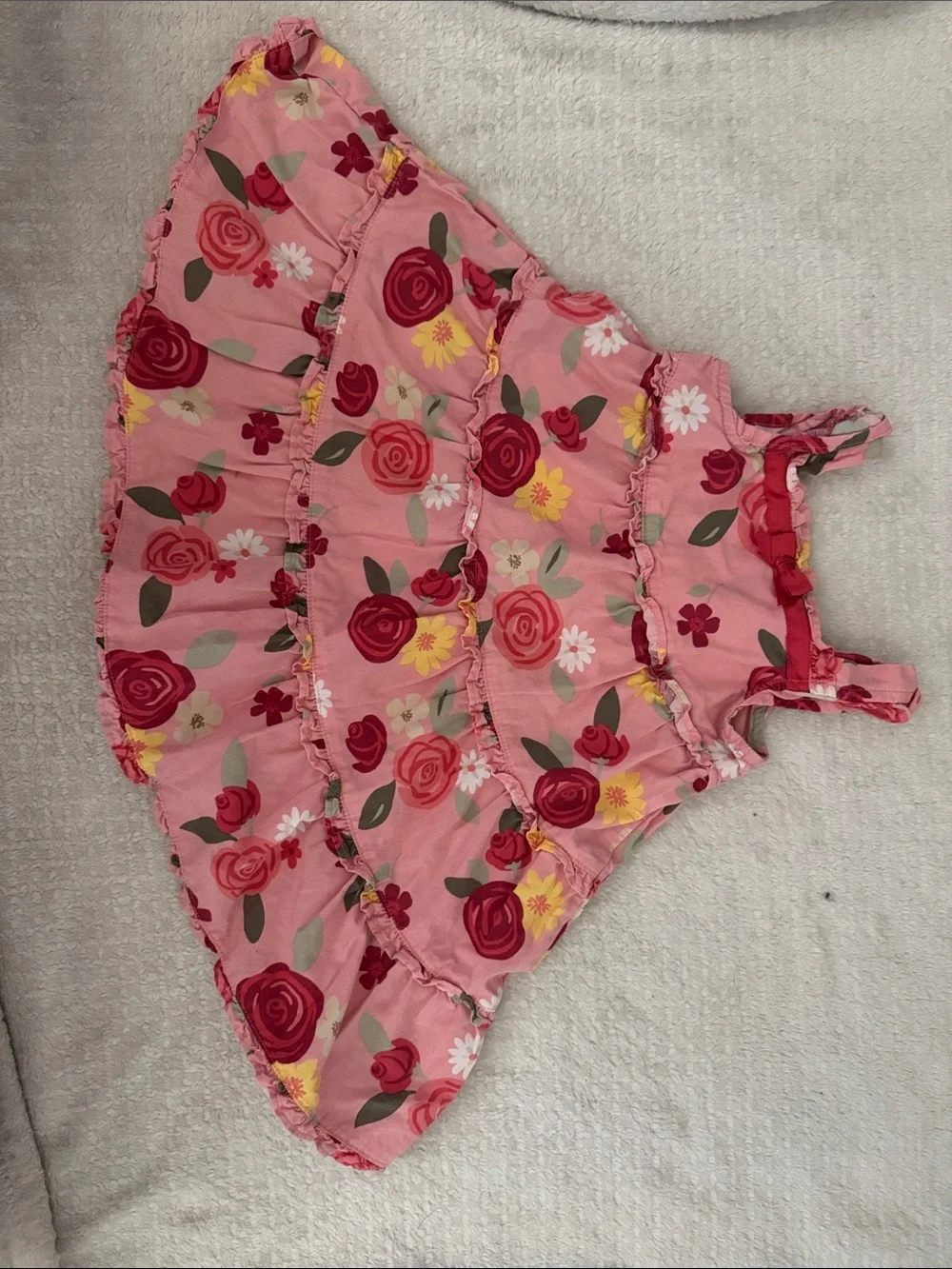 Gymboree Pink Floral Ruffle Sundress